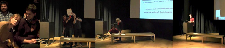 In Dialogue 2014, Nottingham UK 'Touching Moment' - performer: J.Britton; K. Hall; L.Holt; camera: R. Ferguson